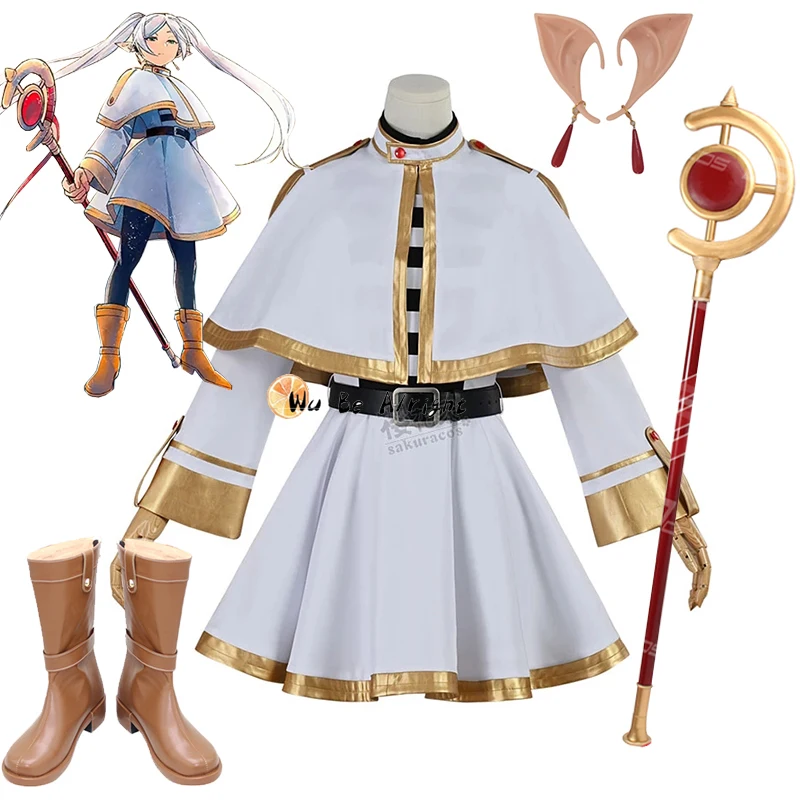 

Фриэрен на похоронах, косплей костюм фриэрена из аниме на Хэллоуин, рождественский подарок, необычный реквизит для выступления на сцене, ан...