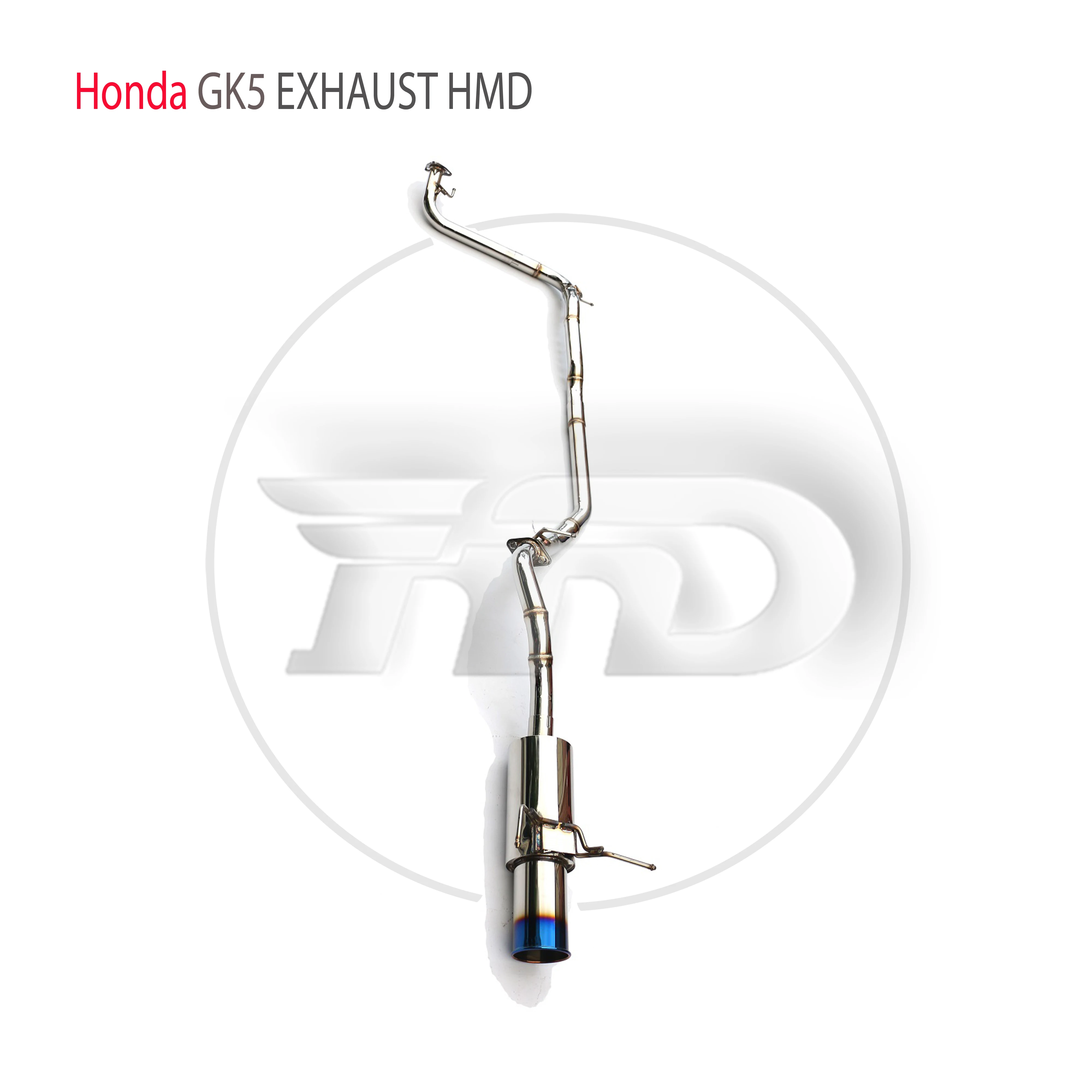 Выхлопная система HMD из нержавеющей стали Performance Catback для Honda Jazz GK5 Auto Accesorios