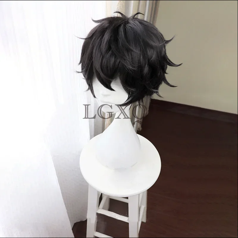 Gamen Persona 5 P5 Косплей Amamiya Ren Парики Черный Kurusu Akira Термостойкие волосы Аниме В