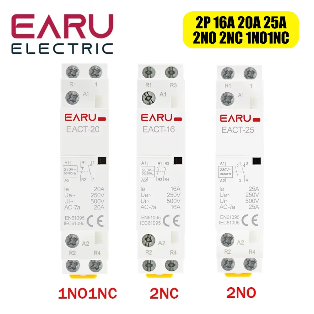 

EARUELECTRIC EACT-2P-25 Контактор переменного тока 25A