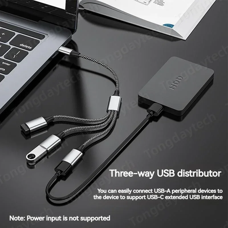4-портовый Концентратор USB-C Multi-USB Адаптер OTG Для Быстрой Передачи Данных