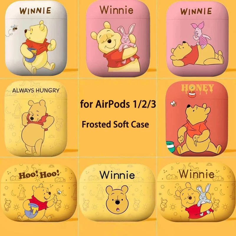 

Disney Winnie Silicone Earphone Cases For Airpods 2 1 3 Pro Case Cartoon Cute Bluetooth Wireless Headphone Soft Cover