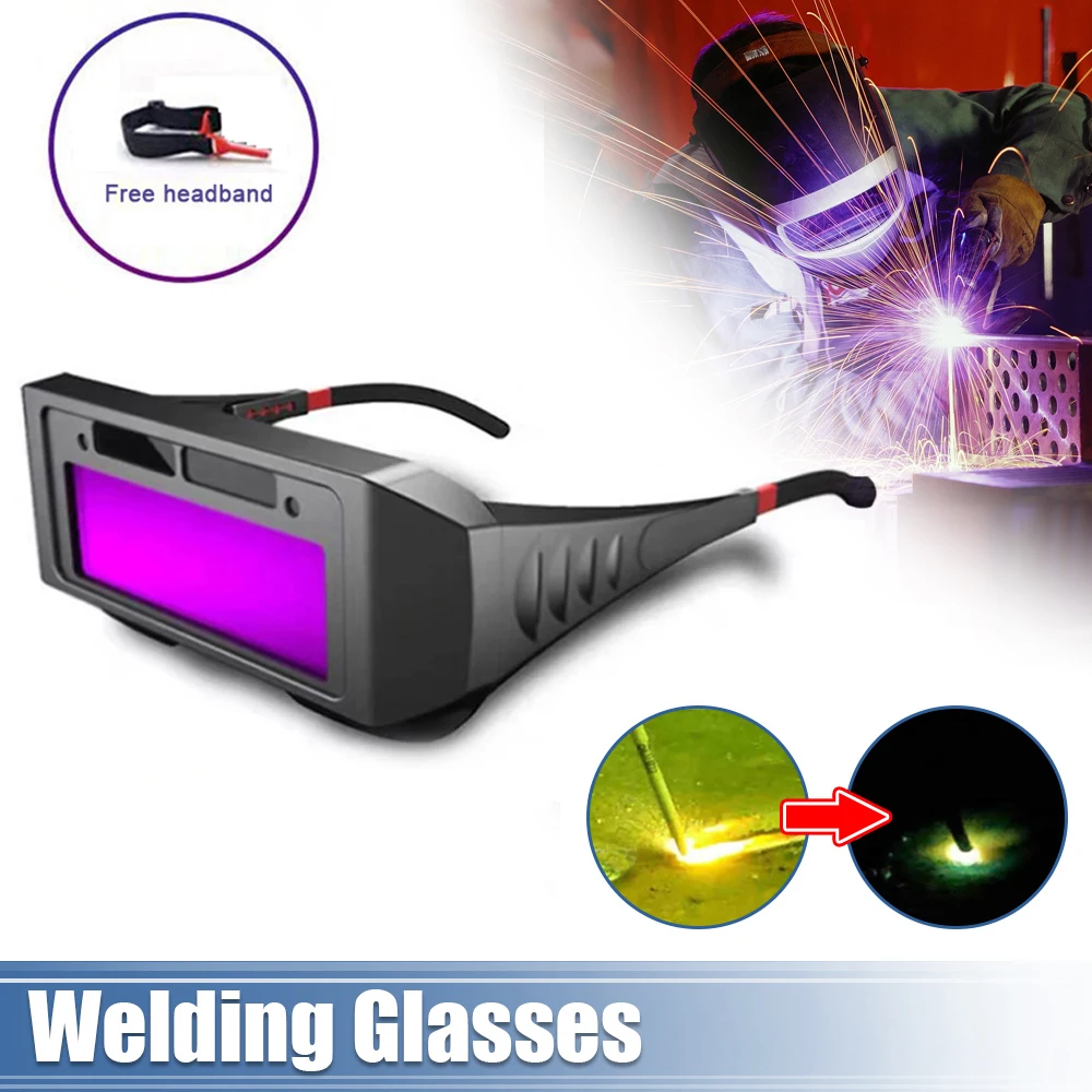 

Glasses Protective Replacement Tools Glasses Automatically Goggles Darken Anti-glare Automatic Welding Dimming Solar Sheet