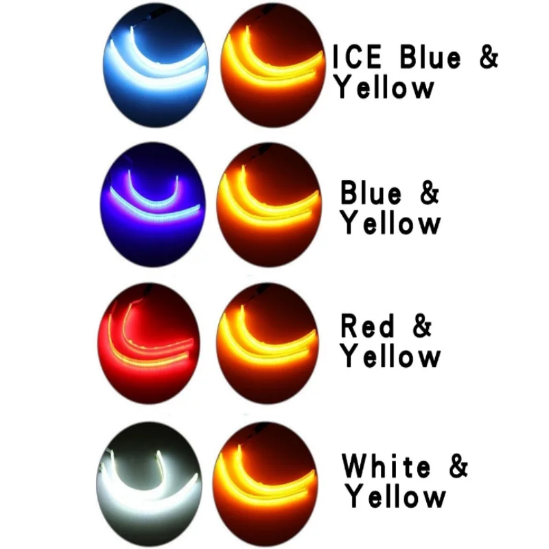 2 шт. Автомобильные светодиодные ленты для дневных ходовых огней 30 см 45 60