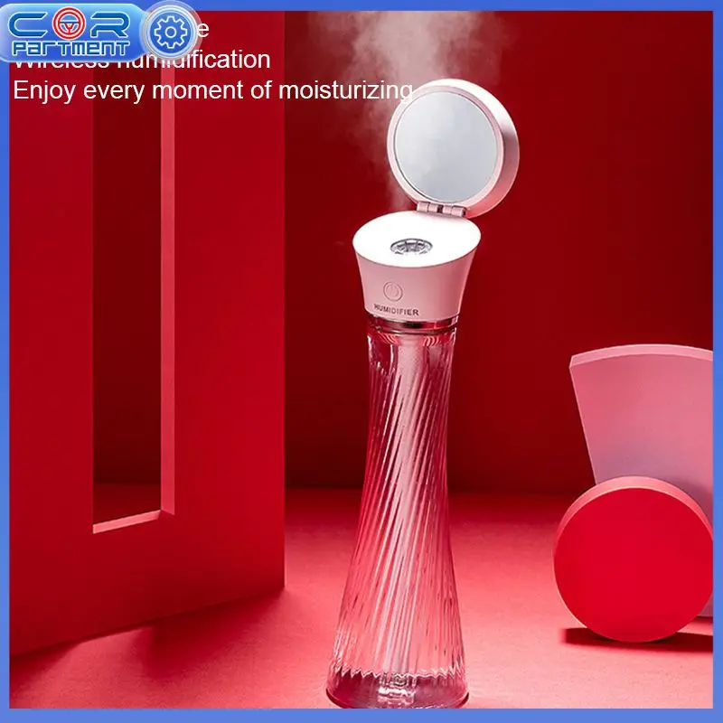 

Mist Maker USB Humidifier Air Purifier with Night Lamp Tower Shape Home Office for Household Rooms Cars Airs Supplies