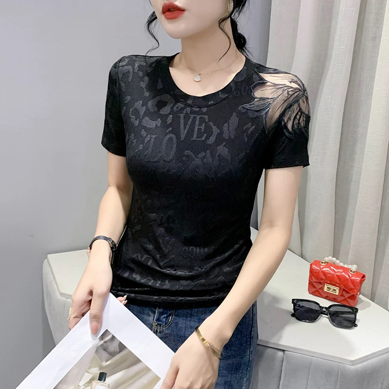Новинка 2022 летняя женская футболка с коротким рукавом модные повседневные топы