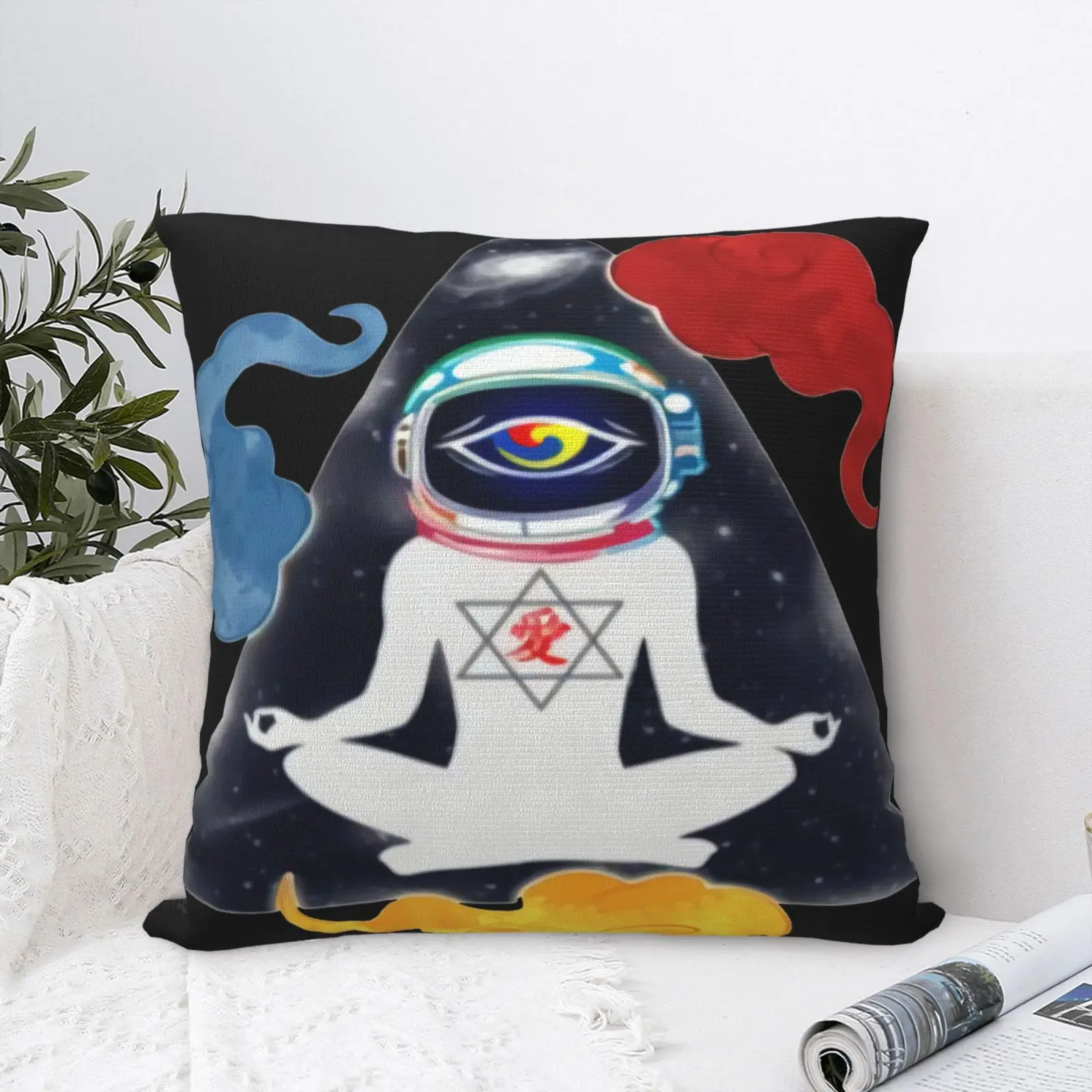 

Недорогой чехол для подушки с медитацией, чехол для подушки, детские наволочки, декоративные подушки для кровати, Персонализированные Роск...