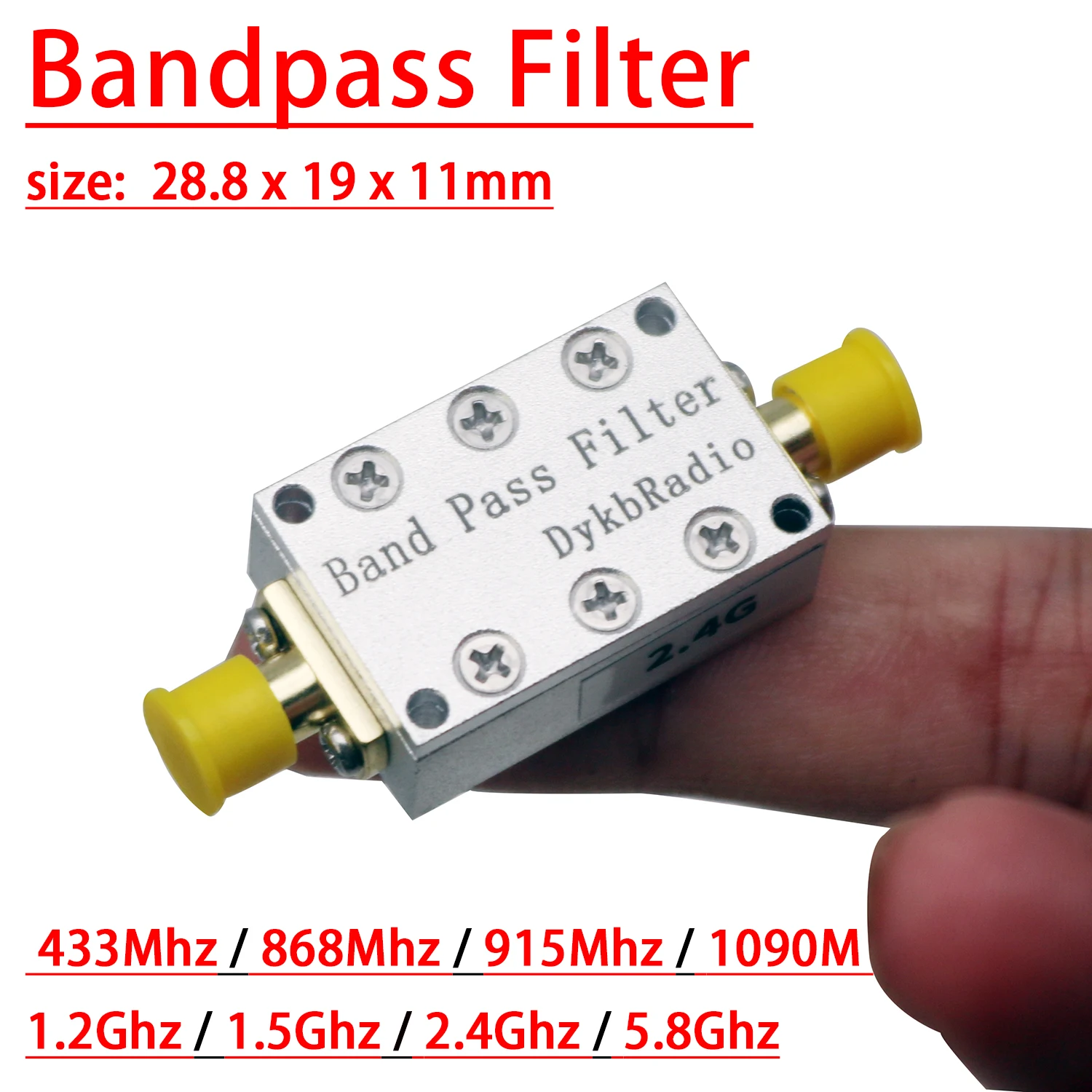

Диксельс полосовой фильтр RF 433/868/915/1090/1.2/1.5/2.4/5.8 ГГц