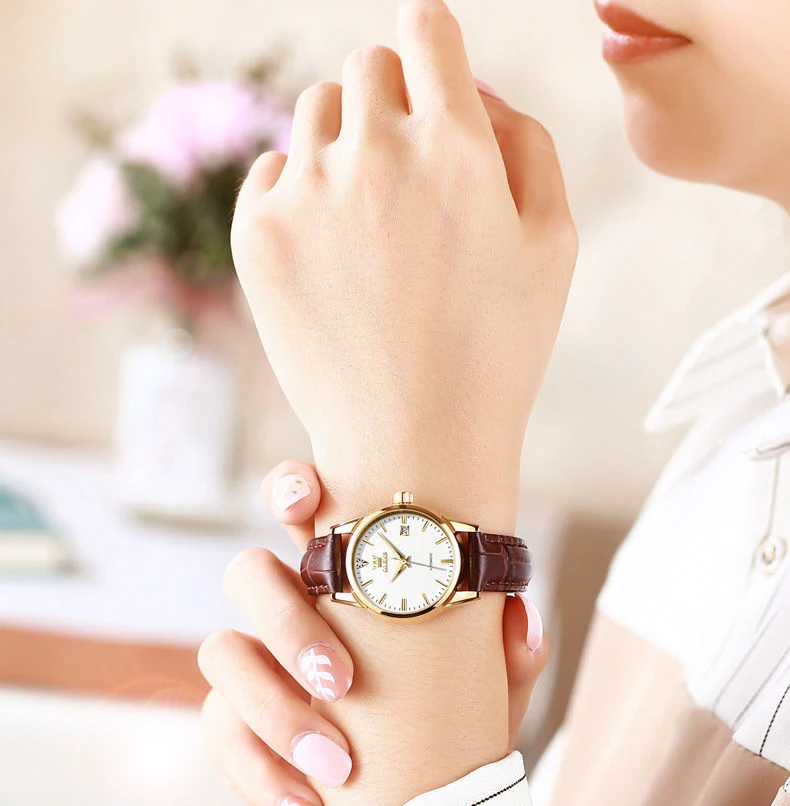 2022 new women's watch fashion watch women's mechanical watch Korean version belt waterproof women's watch enlarge