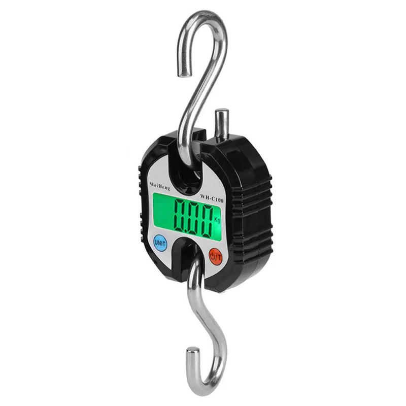 

Весы для взвешивания, весы из нержавеющей стали для подвешивания весом 150 кг, весы для багажа с крючком, портативные цифровые электронные весы с петлей, 50 г