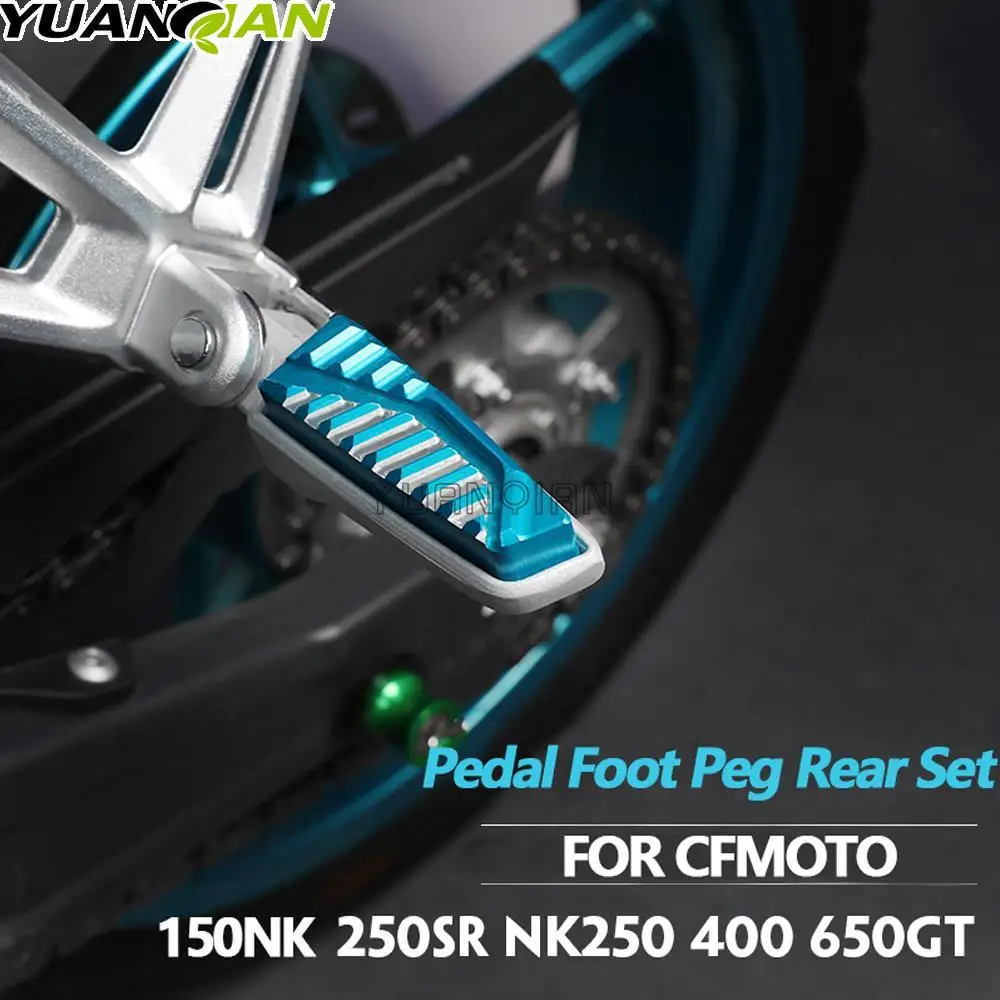 

Motorcycle CNC Rear Passenger Foot Rests Footrests For CFMOTO 650NK 650 NK 150NK 150 NK 250SR/ 400/250/MT/TR NK250SR NK400 NK250