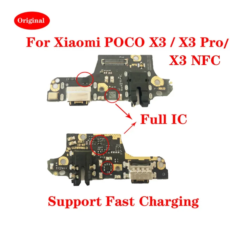 USB-док-станция для зарядки Xiaomi Poco X3 Pro NFC разъем зарядного устройства микрофона