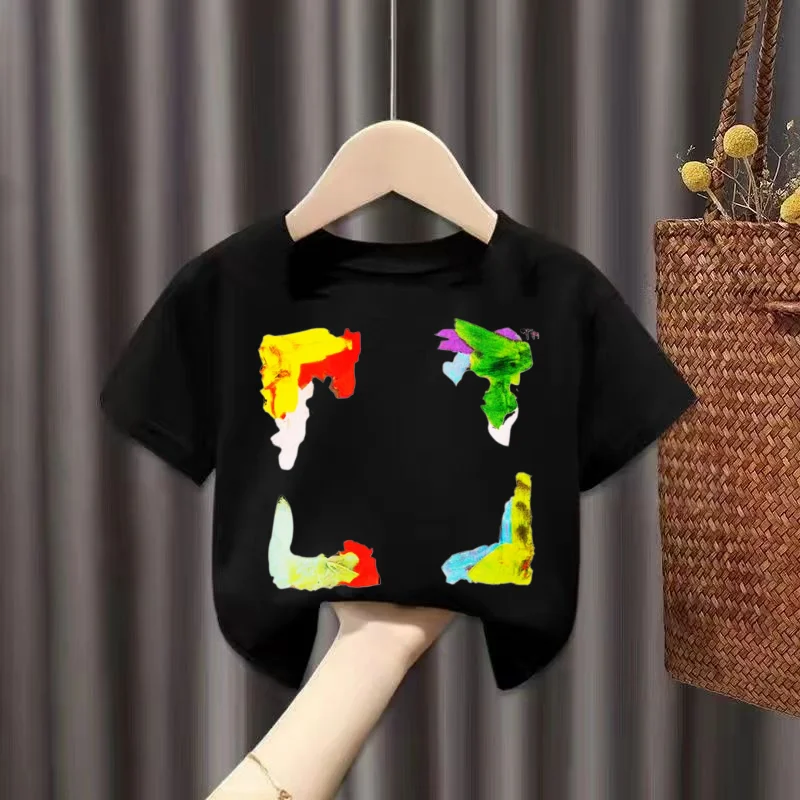 

Новинка, детская одежда, семейные наряды, хлопковые футболки, детские футболки, топы, уличная мода, повседневные футболки унисекс, лето