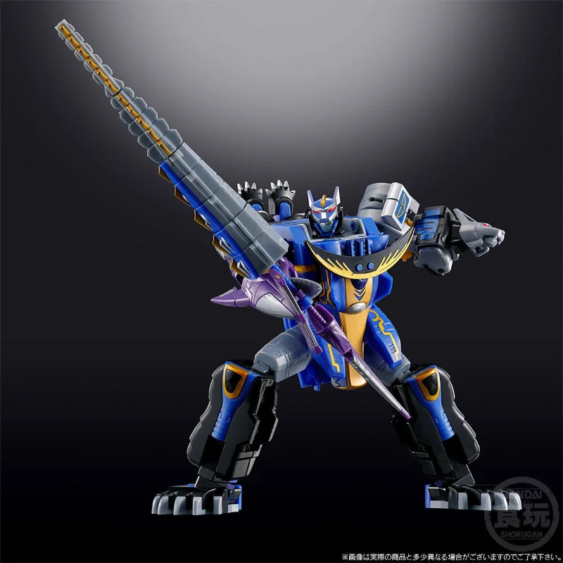 Фото Фигурки Bandai Smp Hyakuju Sentai Gaoranger Gao Hunter Blue Moon Version, крутая модель, гаражный набор, модная игрушка, подарок на день рождения №3