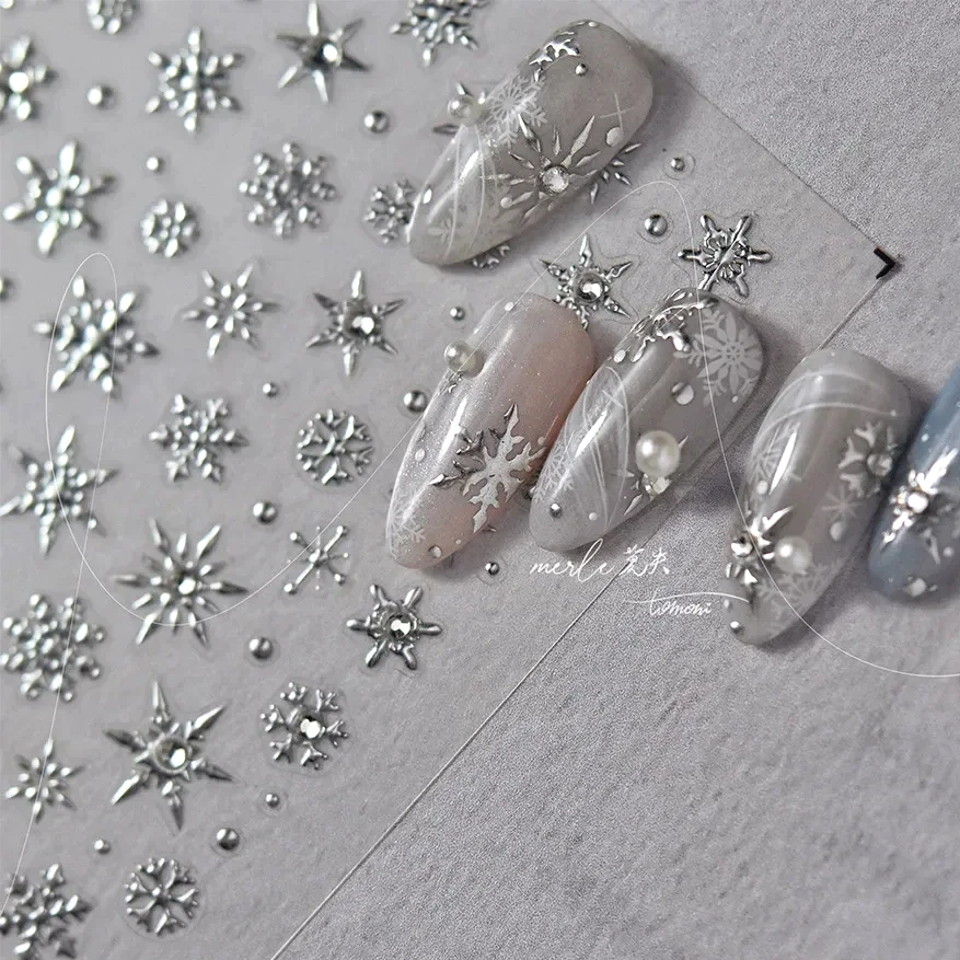 Зимний Рождественский Кристалл Нежный Шестигранник Романтический Лазерный