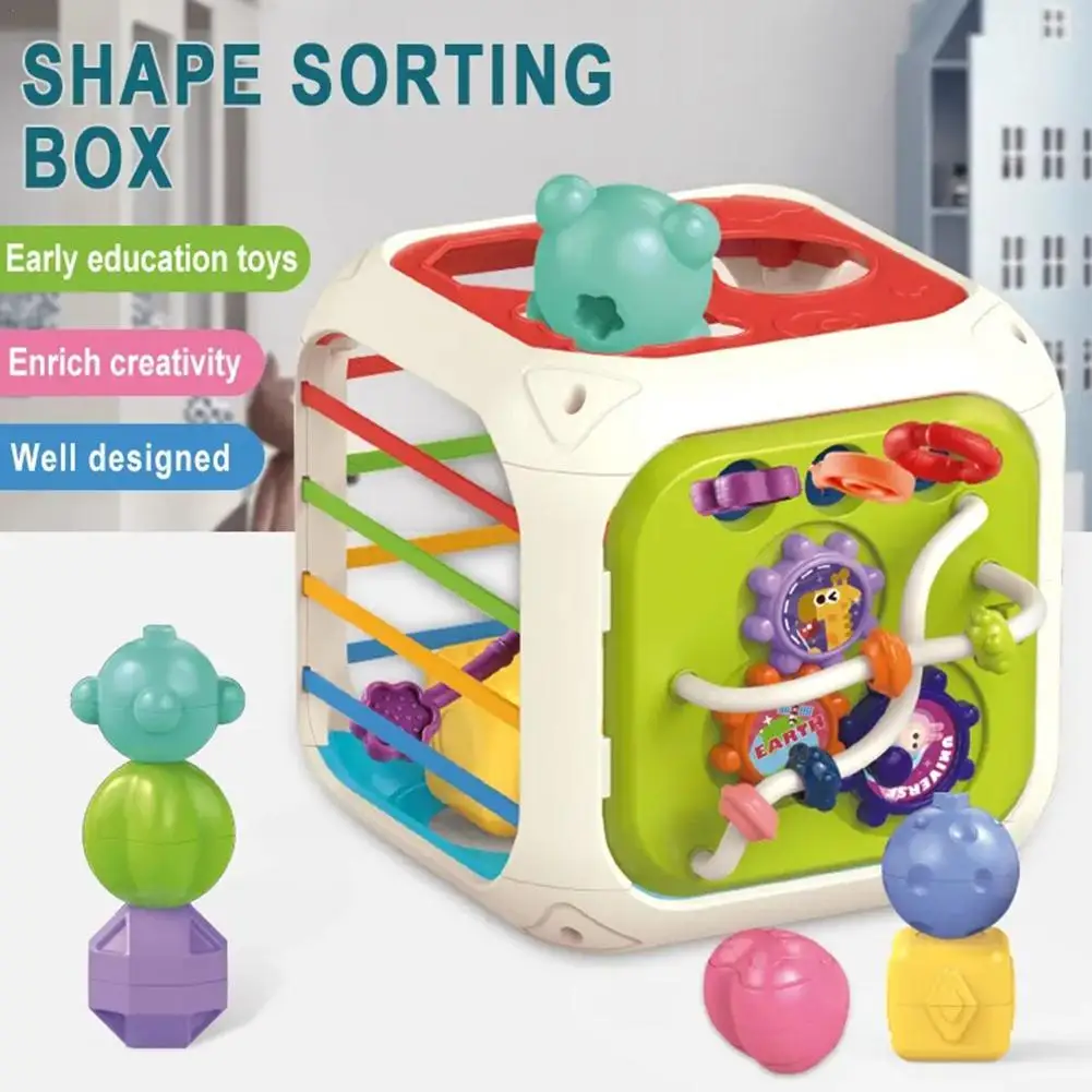

Игрушки для малышей 6-12 месяцев, цветные фигурки, Сортировочная игра, Детские сенсорные развивающие игрушки Монтессори для детей, мелкая моторика