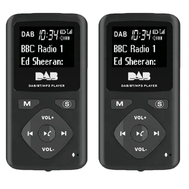 

2X цифровое радио DAB/DAB Bluetooth 4,0, персональный карманный FM Мини Портативный радиоприемник, наушники MP3 Micro-USB для дома