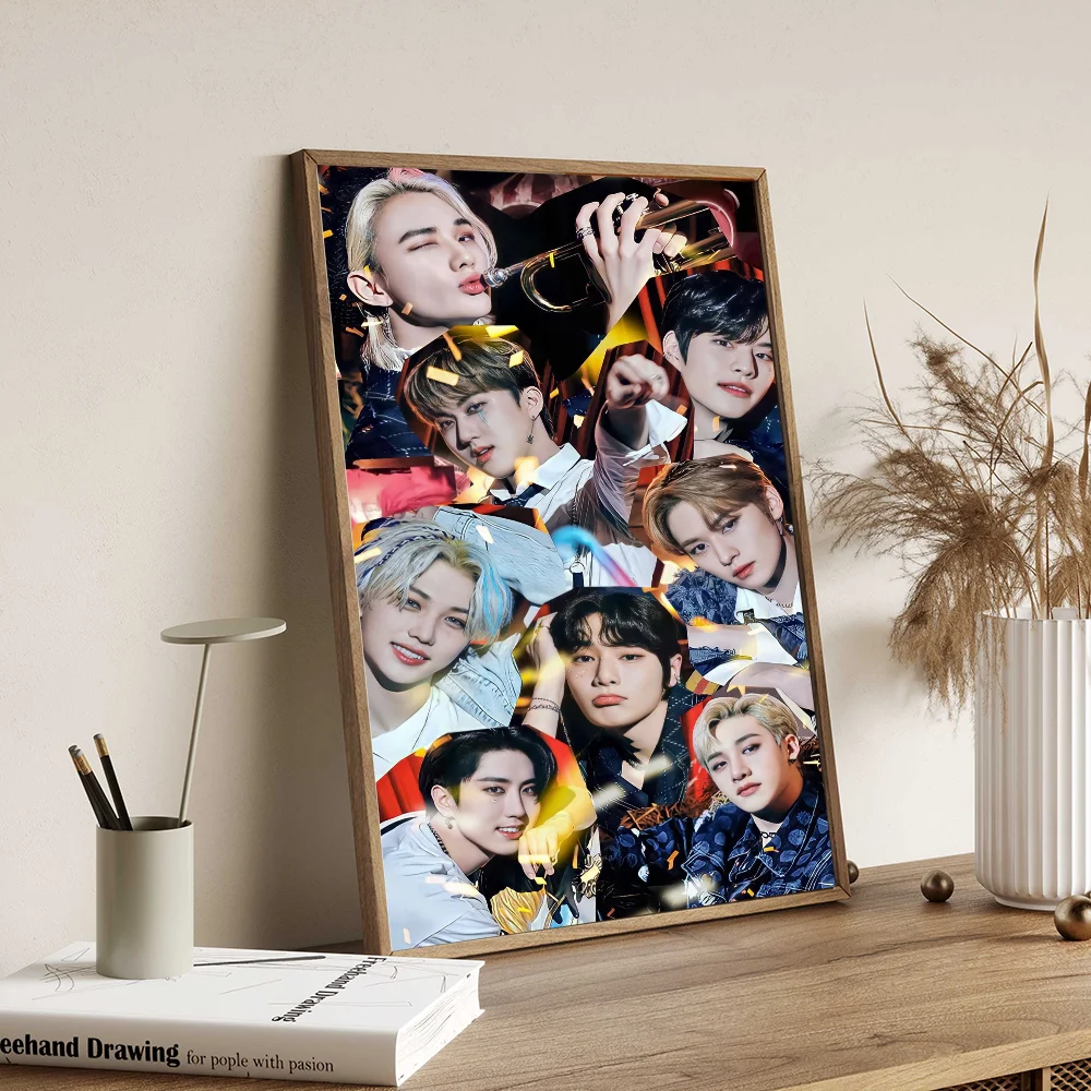 Kpop S-Stray детские липкие постеры с фильмами винтажные комнаты домашний бар кафе