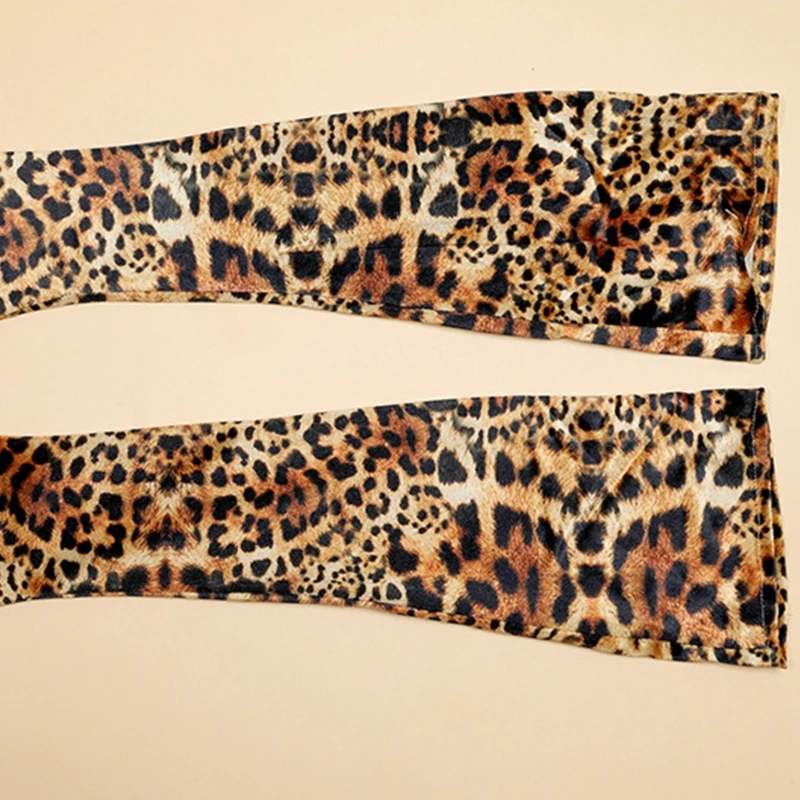 Новый стиль модные перчатки женские элегантные этикетные с леопардовым принтом