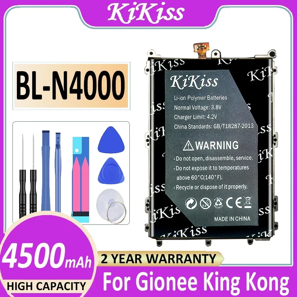 Аккумулятор KiKiss BL-N4000 BLN4000 4500 мАч для Gionee King Kong ELIFE V187 GN5001S GN5001 мобильный телефон