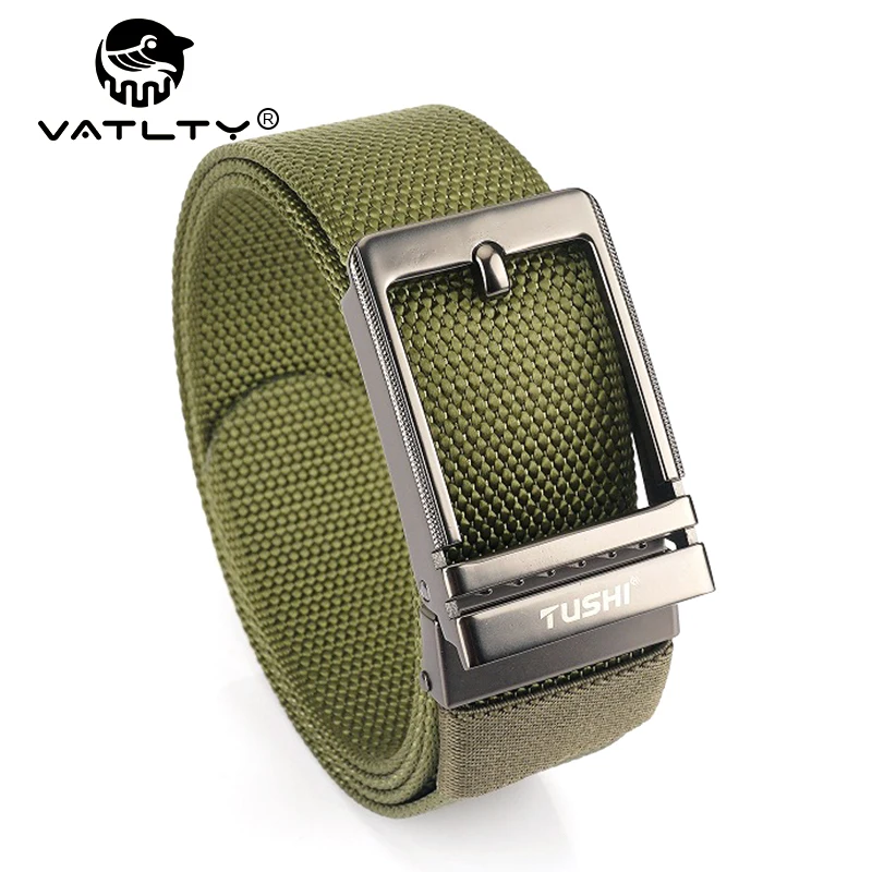 VATLTY 38mm Men's Military Army Belt Alloy Quick Release Silver Belt Male Strong Nylon Quick Dry Tactical Outdoor Belt Girdle