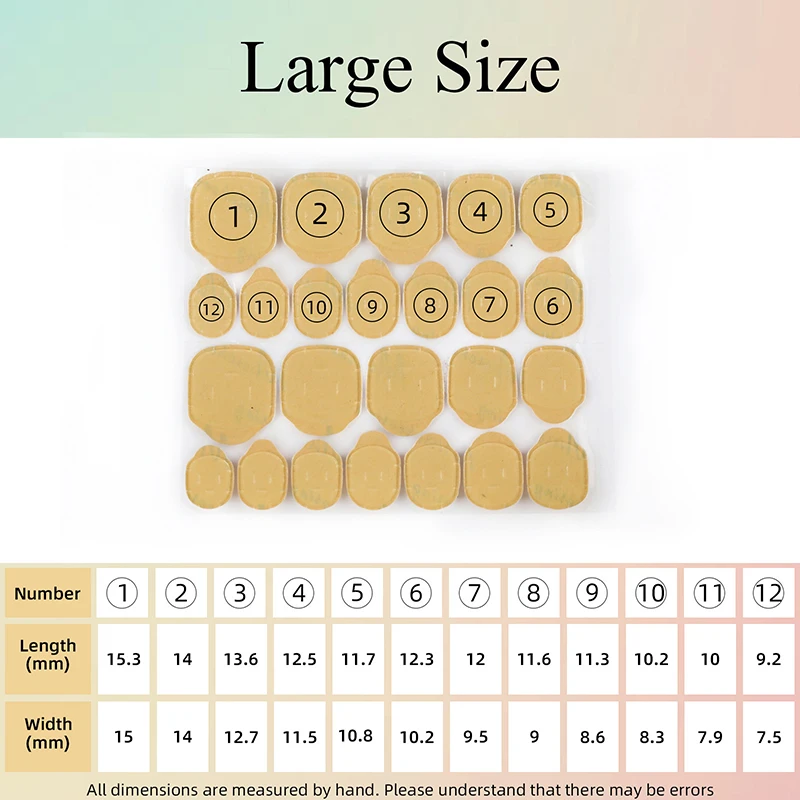 240 шт. водостойкие двусторонние наклейки-ленты для маникюра