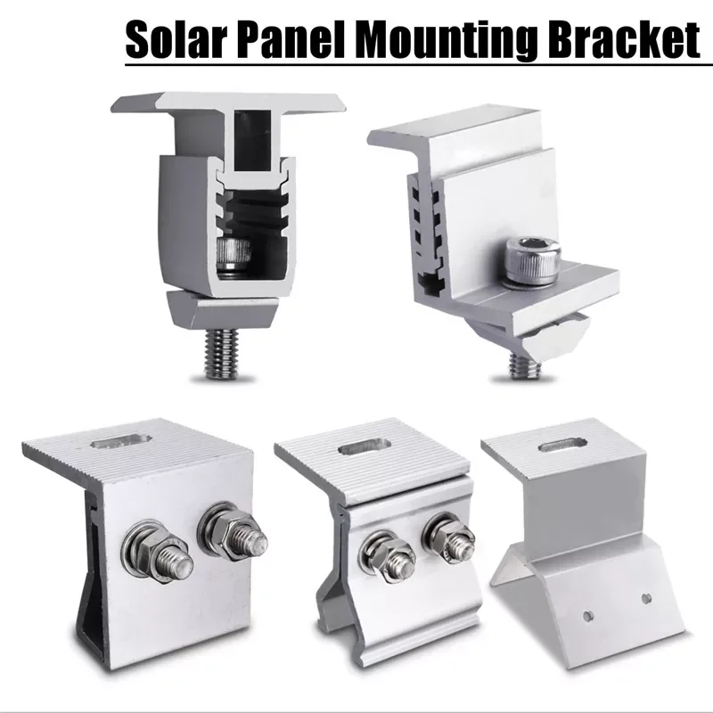 

NEW 5 types Sliver Solar Panel Brackets Stainless Steel Solar Panel Mounting Sets For Most framed Solar Panels on The RV house B