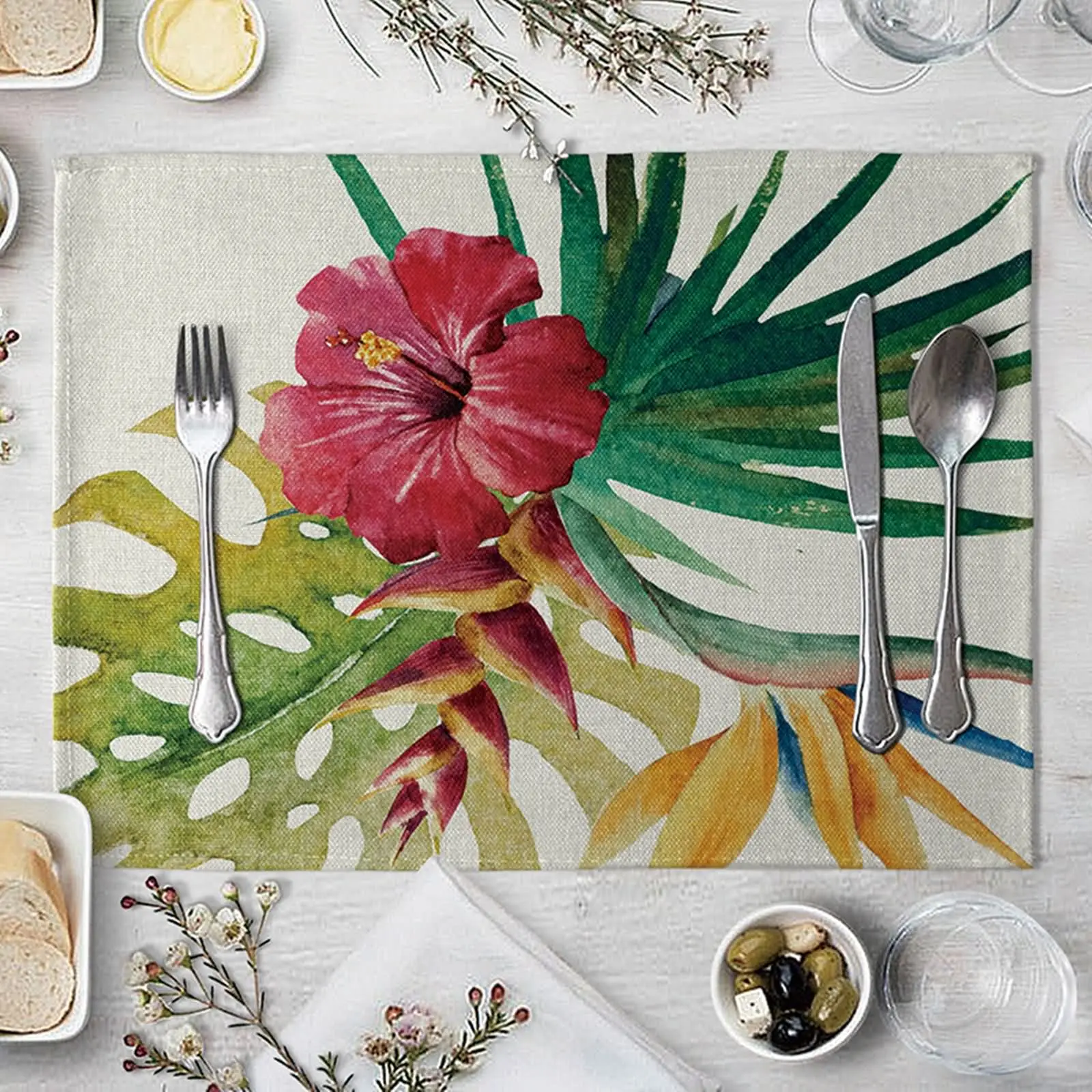 

Набор для стёганых ковриков, декоративные приспособления для обеденного стола, коврики красного, зеленого, желтого цветов, квадратный стол