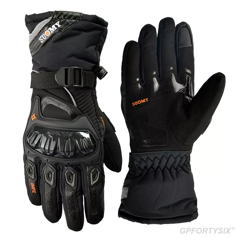 

SUOMY Motorcycle Gloves Winter Warm Moto Gloves Motorbike Guantes Touch Screen Gant Moto Riding Gloves 100% Waterproof Windproof