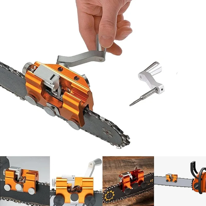 Chainsaw Chain Sharpening Jig - Deluxe Chainsaw Sharpening Easy to Use Suitable for All Kinds of Chain Saws and Electric Saws