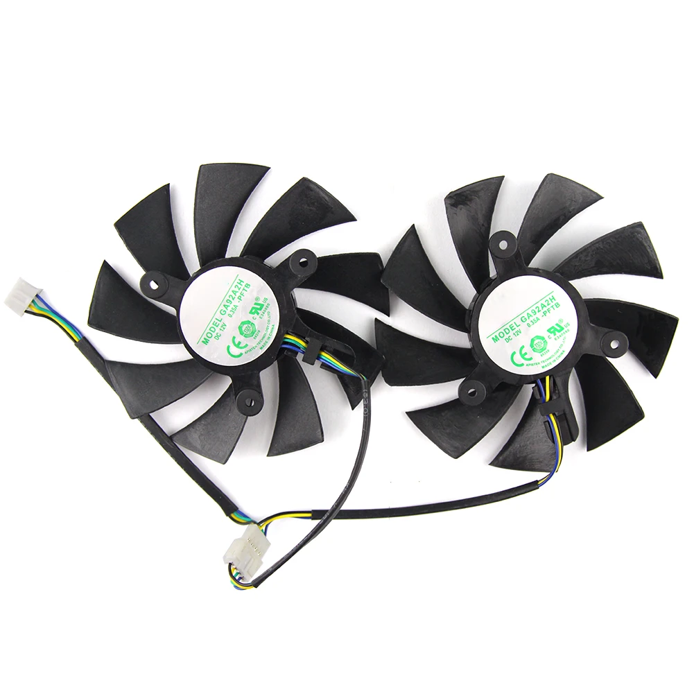 

Охлаждающий вентилятор для видеокарты Zotac GeForce RTX 1660 AMP 2060, 87 мм, GA92A2H, 0,35a, GTX 2070, 1660Ti
