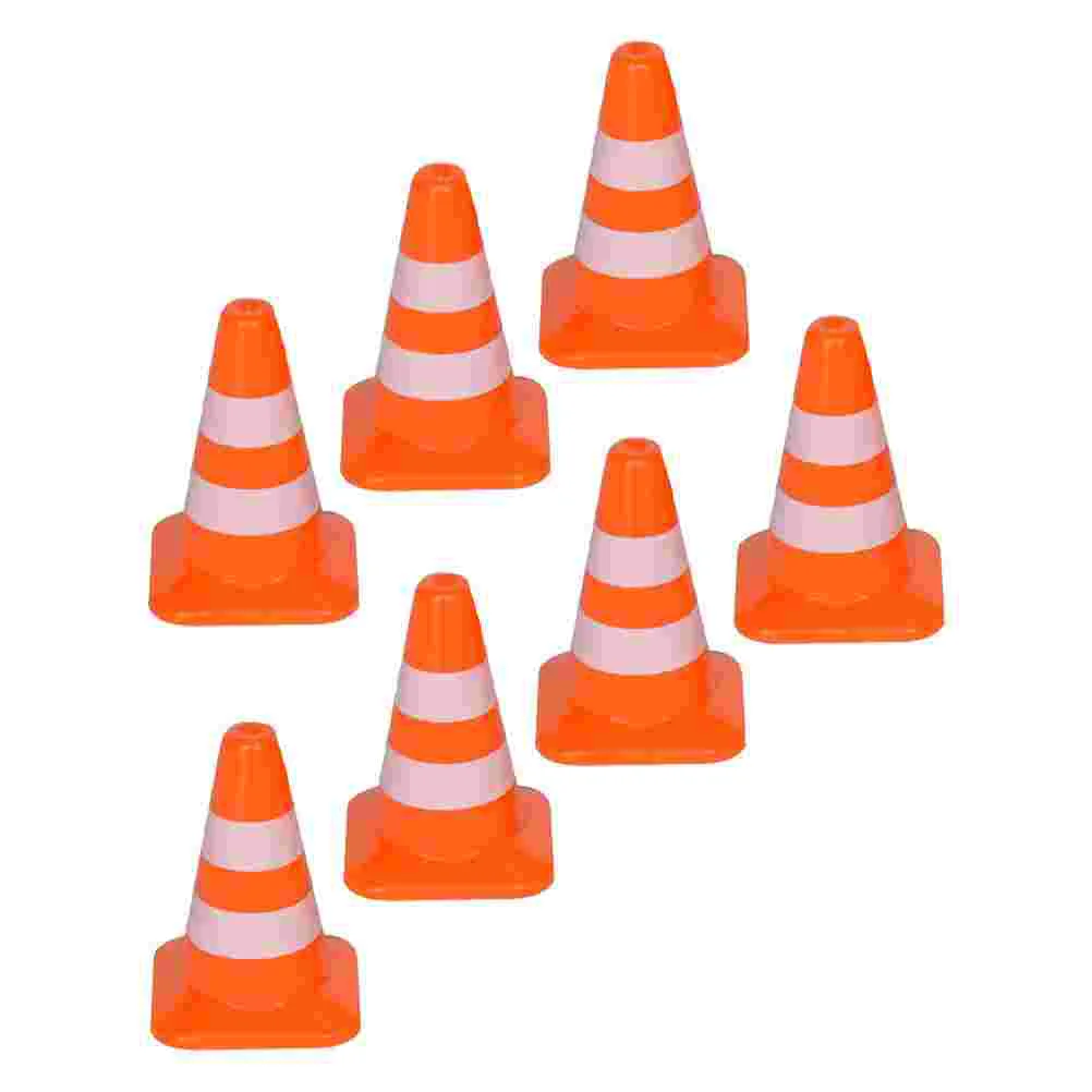 

Miniature Traffic Cones Training Roadblock Cone Simulation Traffic Signs Pretend Play Toys for Sand Table Engineering