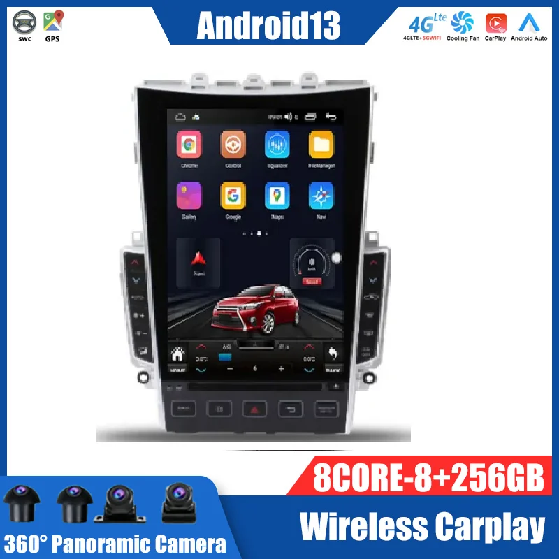 Carplay Автомагнитола для Infiniti Q50L Q50 Q50s Q60 Q60s 2014-2020 Android 13 Тесла экран мультимедийный