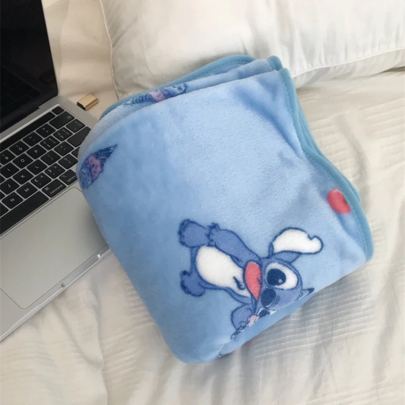 Kawaii одеяло &quotСтич&quot удобное мультяшное фланелевое мультфильм рисунок принт Girl