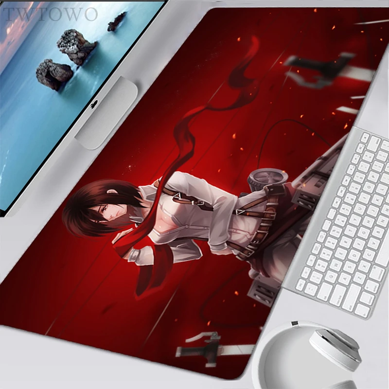 

Mousepad New Large HD Computer Desk Mats MousePads keyboard pad Anime Attack on Titan Carpet Laptop Office Gamer Mice Pad