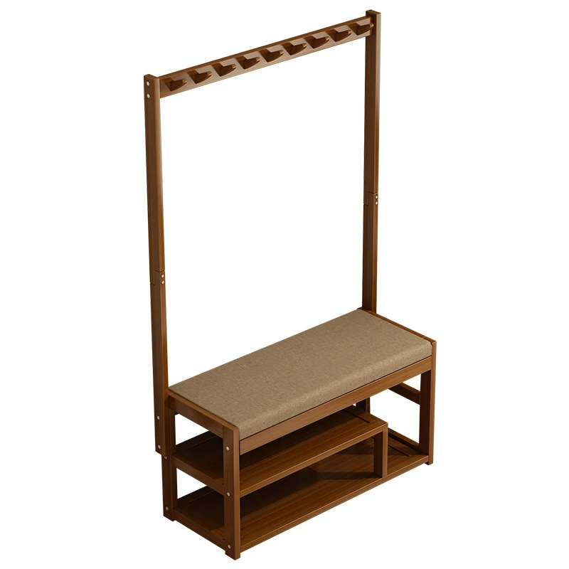 Деревянная вешалка для одежды в прихожую стойка портативный стенд прихожей