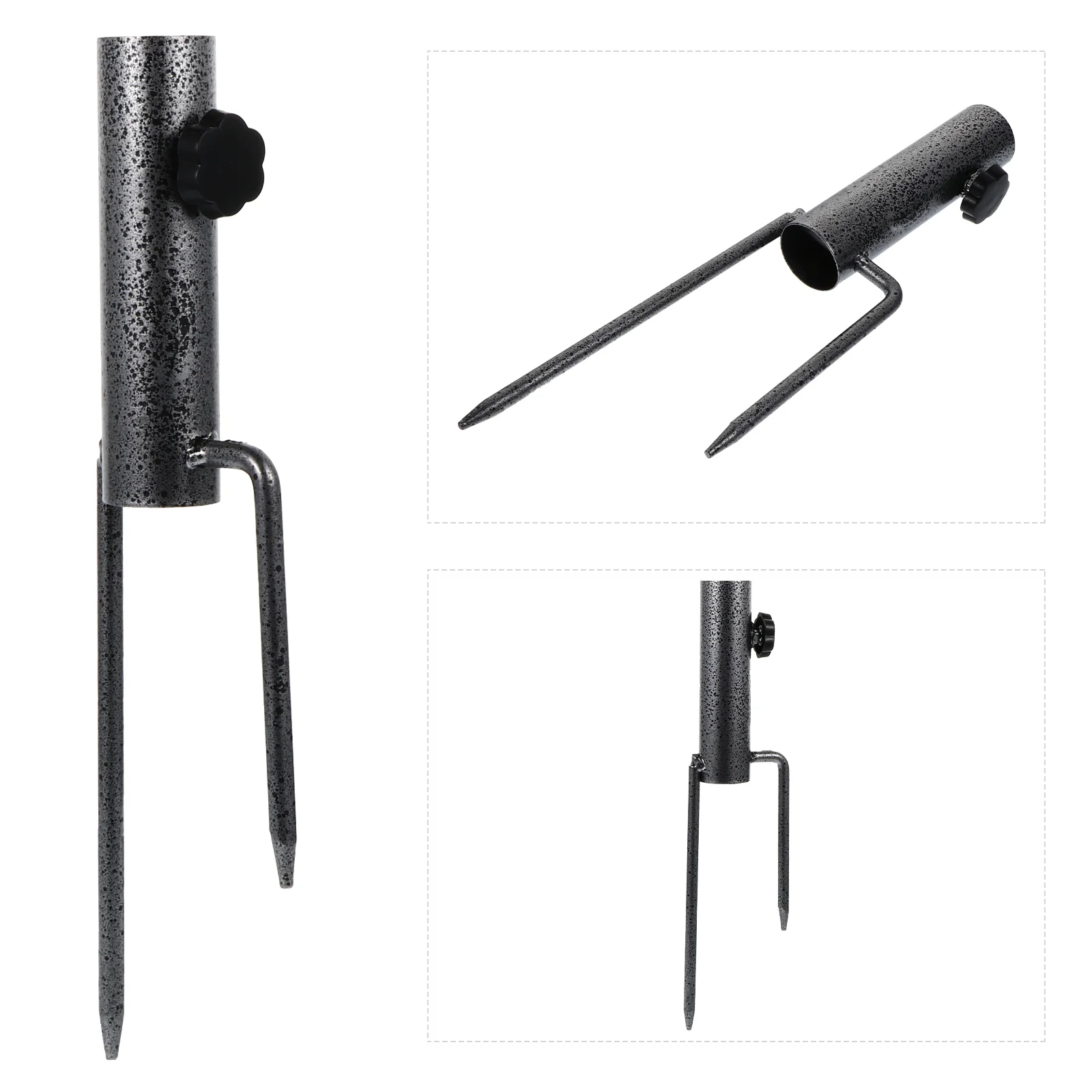 

Ground Plug Heavy Duty Umbrella Base Anchor Stakes Beach Sand Auger Outdoor Bases Iron Grabber