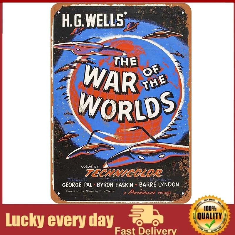 

Металлический плакат с надписью «Война мира»