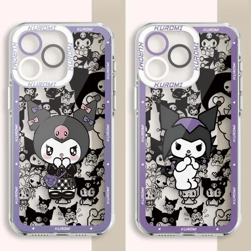 чехол для телефона iPhone 14 13 12 Mini 11 Pro Max 15 8 X XR XS MSX 6 6S 7 SE 15Plus Clear fundas cover Japan Super Cool Kurome Girl