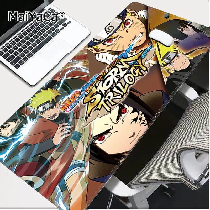 BANDAI Kakashi Gaara Sasuke Naruto Extra Large Thickened Mouse Pad Oversized Gaming Keyboard Notebook Table Mat for PC Desk Pad
