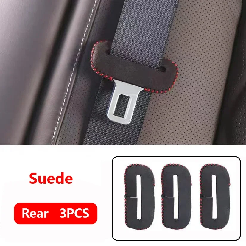 

Замшевый чехол с пряжкой ремня безопасности модели Y для Tesla Model 3 Y 2016 2019 2023, аксессуары для интерьера автомобиля с защитой от царапин