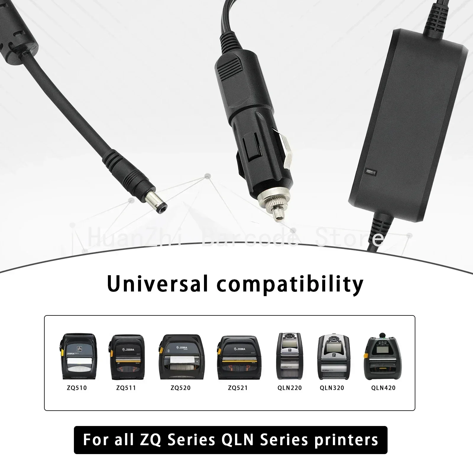 Автомобильный зарядный кабель для принтера Zebra ZQ520 ZQ511 ZQ510 QLN420 QLN320 QLN220 (art.: 3920cb4812ef2) - 3920cb4812ef2