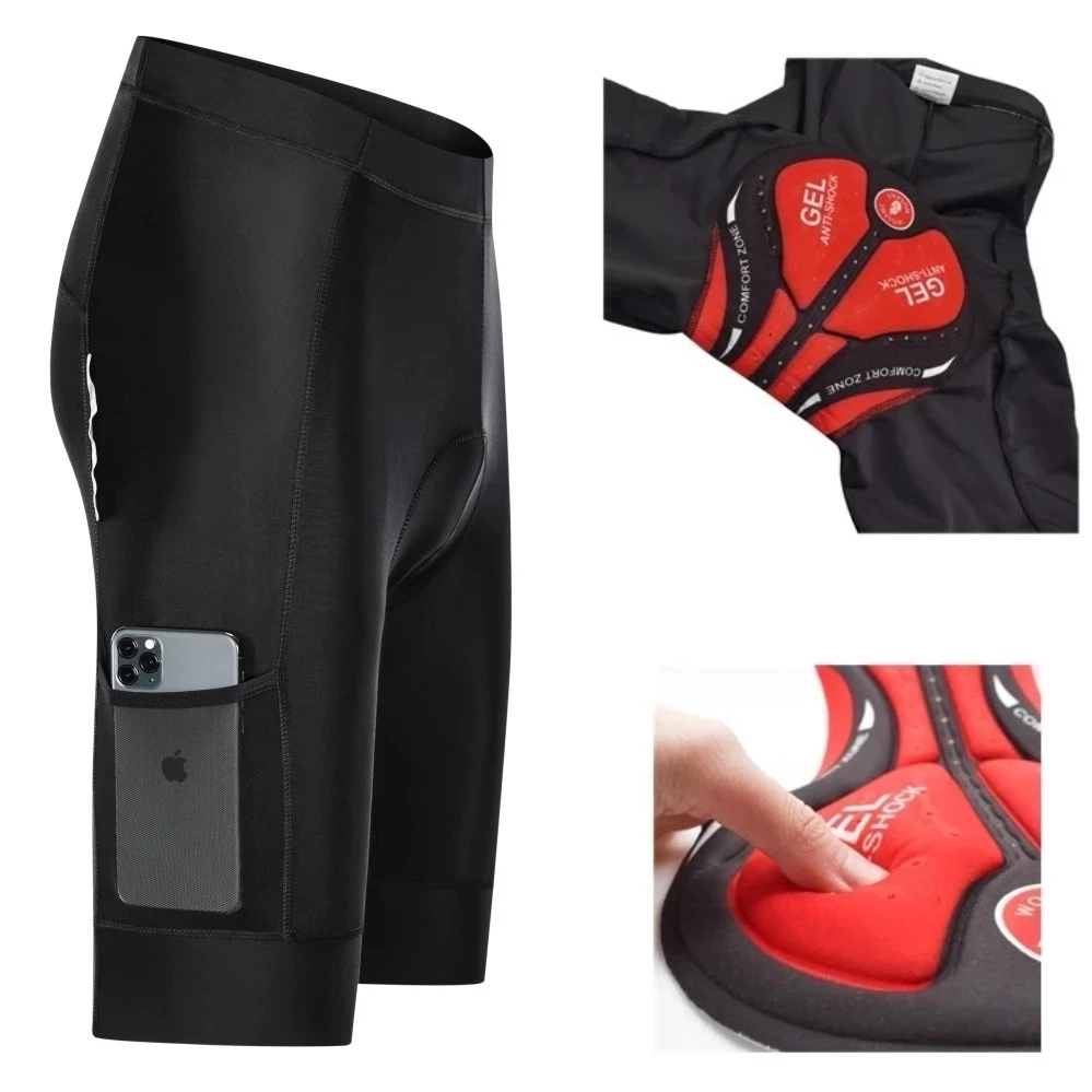 

Gel Pad Team Bicycle Pants black Cycling Short New Design Ciclismo Riding Clothes Summer Anti-UV MTB Bike