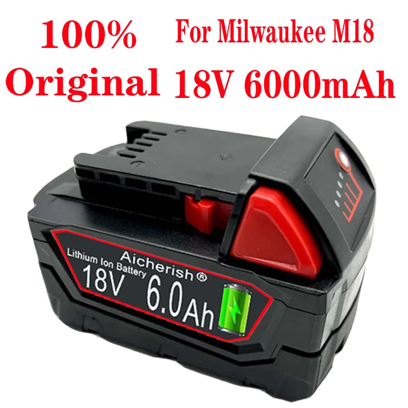 

Bonacell 18V 6000Mah M18 XC Li-ion Replacement Battery For Milwaukee 48-11-1815 M18B2 M18B4 M18BX L50