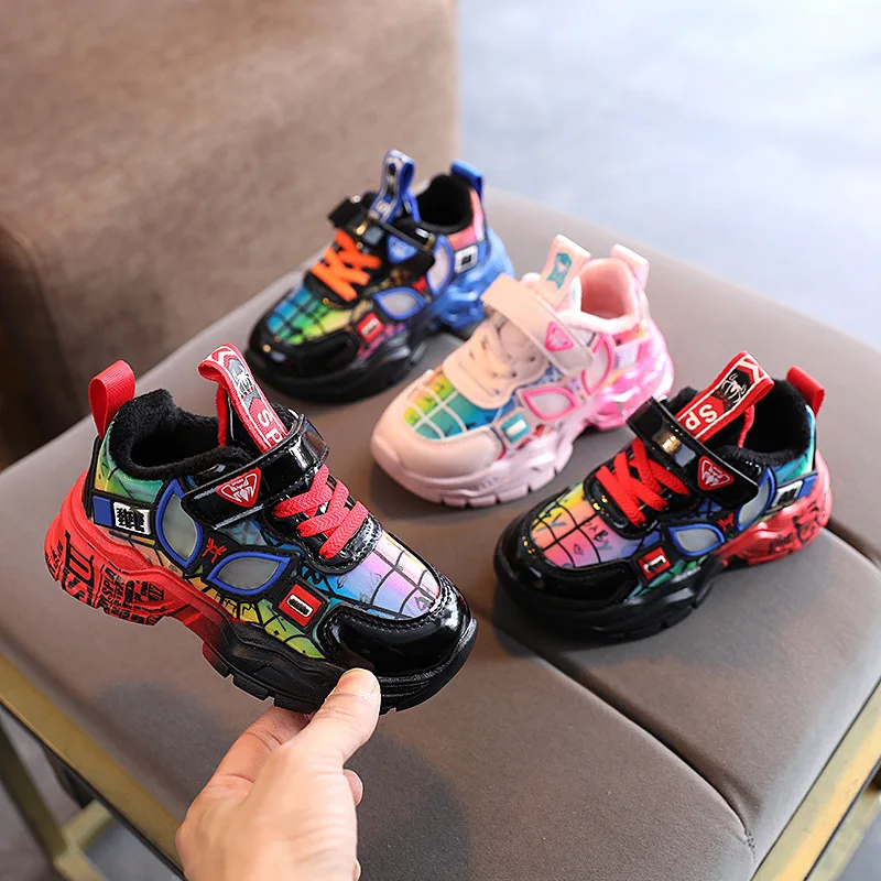 

Детские Нескользящие туфли Disney с мультяшным человеком-пауком для мальчиков и девочек на мягкой подошве, Повседневная легкая обувь для бега