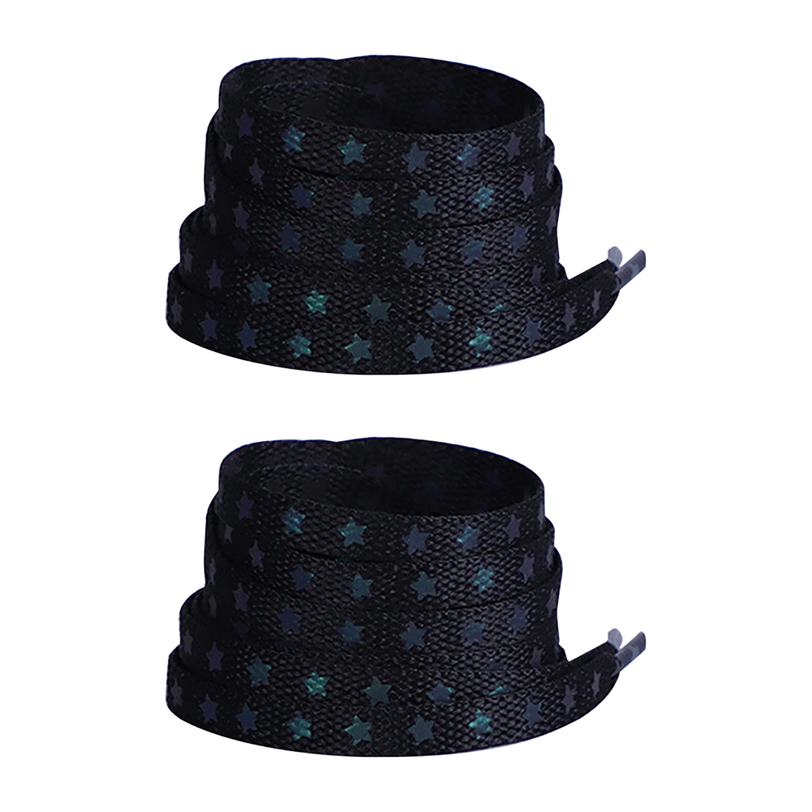 

1 пара обуви кружевные светящиеся Звездные узоры модные аксессуары голографические Светоотражающие двусторонние плоские кроссовки подаро...