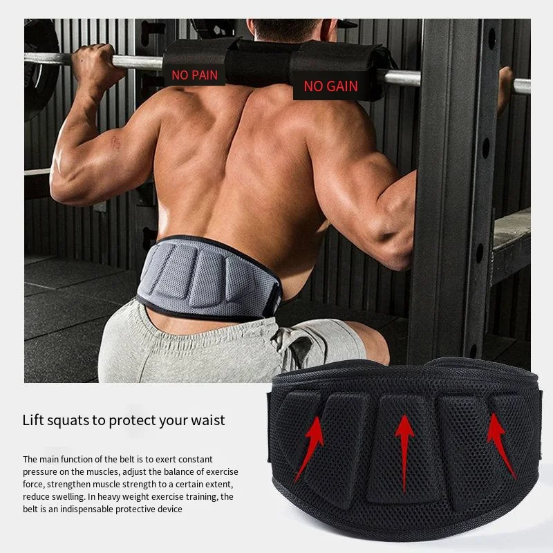 

Fitness Men and Women Squat Belt Weightlifting Deadlift Bodybuilding Training Sports Belt Waist Belt Adjustable