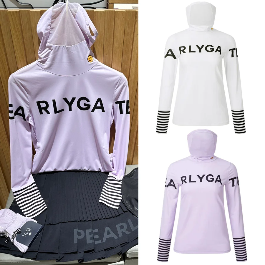 

2023 PG new spring and summer golf ladies wear sunscreen top fashion casual long-sleeved T-shirt Ice feels ice silk jersey