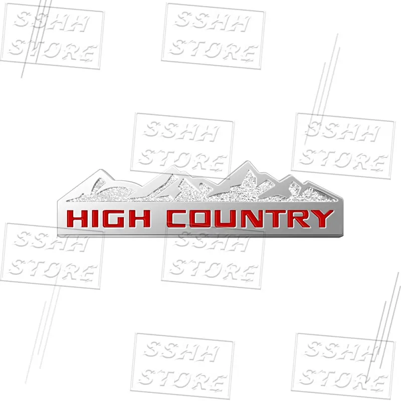 Автомобильная металлическая наклейка, эмблема высокой страны, брызговик, аксессуары для передней решетки автомобиля Jeep Wrangler Renegade Grand Cherokee