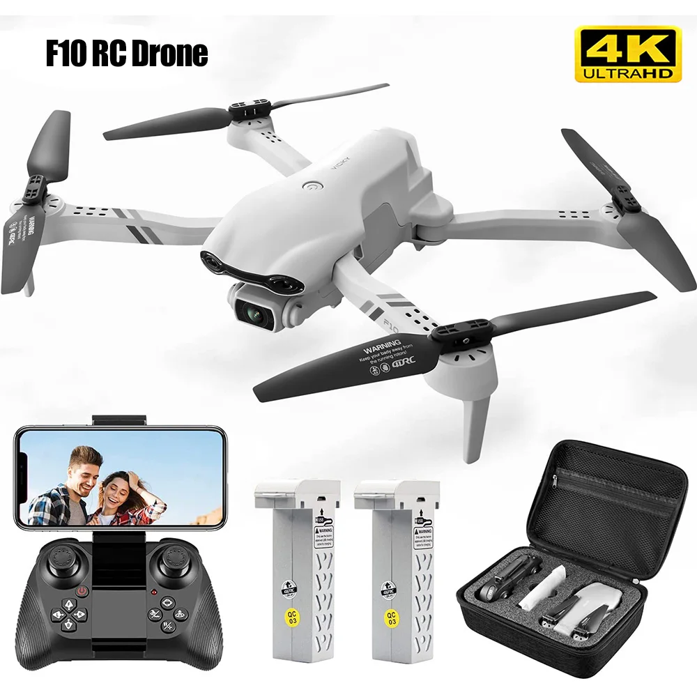 2022 New F10 Pro Wifi Drone Profesional 6K HD Camera GPS 5G WIFI FPV Fold Quadcopter Distance 2KM Helicopters RC Drone Toy Gift